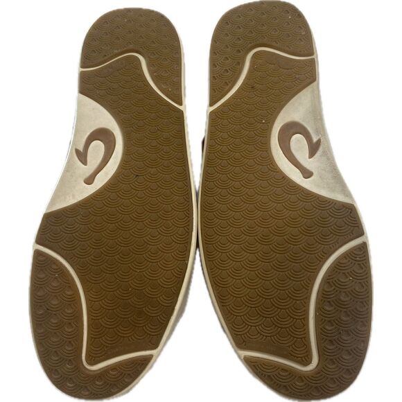 OluKai Lae'ahi Li'ili Sneakers Mens Size 13 Brown Full Grain Leather Shoes - Picture 5 of 9